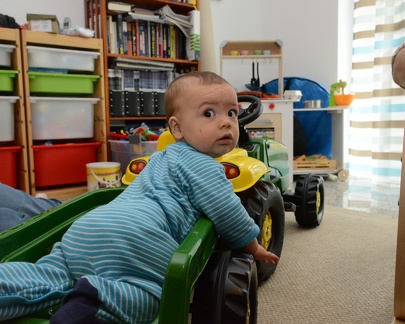 JB Riding the Tractor1